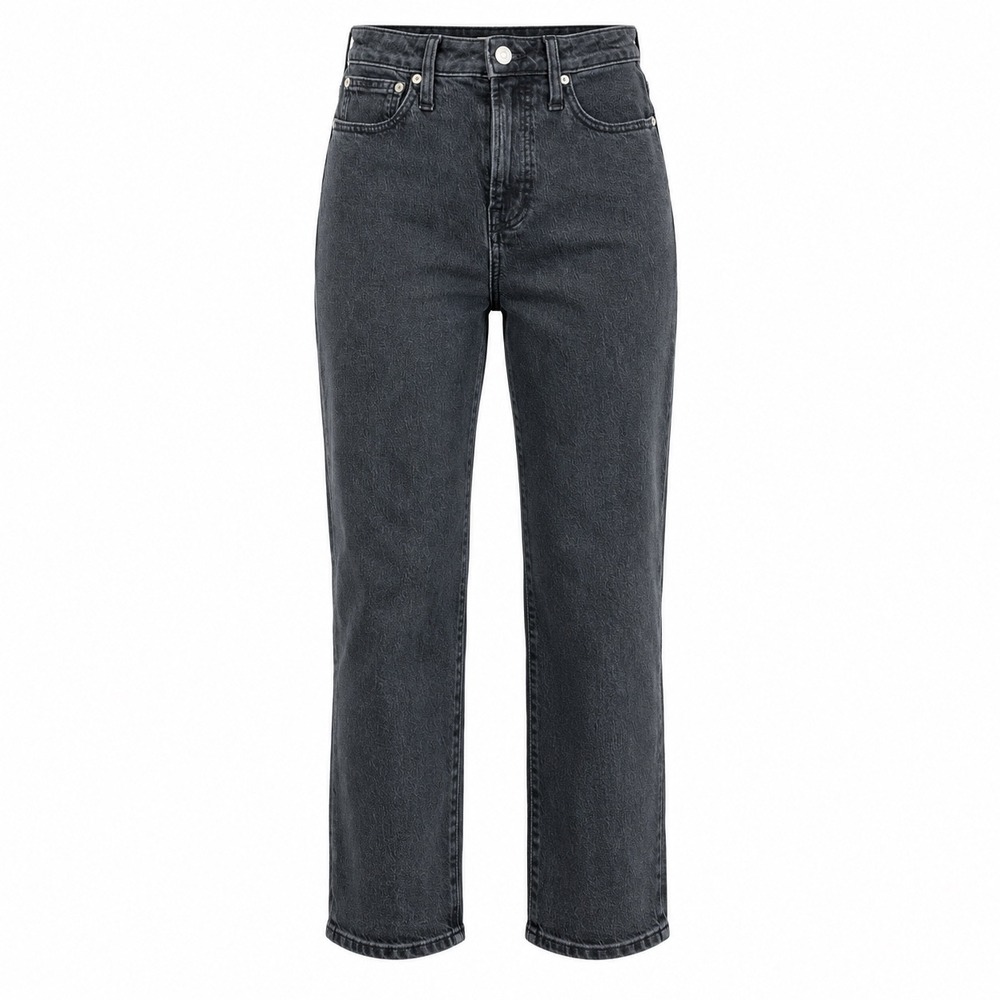 Madewell Womens Curvy Perfect Vintage Jean 26P Cotton Black High Rise Taper 90s